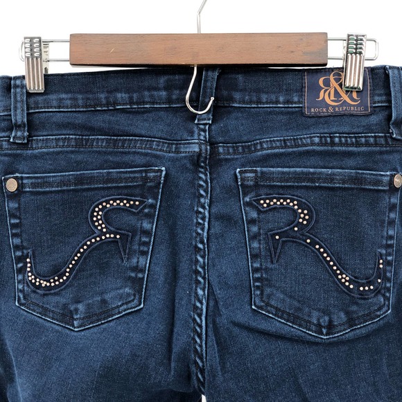 Rock & Republic Kasandra Straight Leg Jeans 6 - Picture 3 of 4